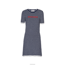 Miu Miu BOUCLE COMPLE CREW-NECK MINI-DRESS kék/fehér - Miu Miu Magyarország 826B06387