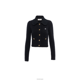 Miu Miu BOUCLE kivágott kardigán fekete - Miu Miu Magyarország 826B06803