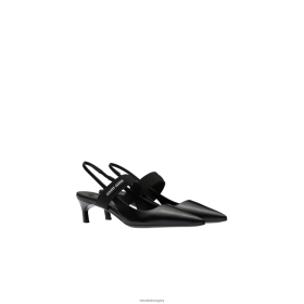 Miu Miu Bőr Slingback szivattyúk fekete - Miu Miu Magyarország 826B06183