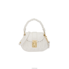 Miu Miu Coffer Matelasse Nappa bőr kézitáska fehér - Miu Miu Hungary 826B06118