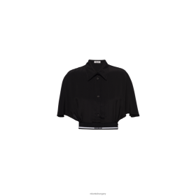 Miu Miu Crepe de chine teteje fekete - Miu Miu Hungary 826B06598