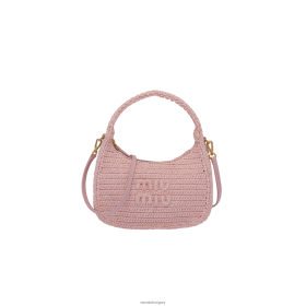 Miu Miu Horgolt hobo táska Alabaster rózsaszín - Miu Miu Magyarország 826B0617