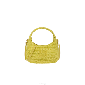 Miu Miu Horgolt hobo táska citron sárga - Miu Miu Hungary 826B0618