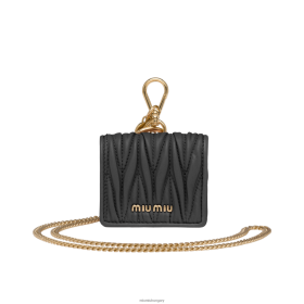 Miu Miu Matelasse Nappa bőr airpods pro tok fekete - Miu Miu Magyarország 826B061097