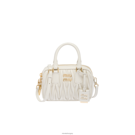 Miu Miu Matelasse Nappa bőr felső fogantyú fehér - Miu Miu Magyarország 826B06143