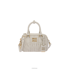 Miu Miu Matelasse Nappa bőr felső fogantyú fehér - Miu Miu Magyarország 826B0645