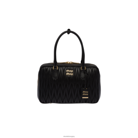 Miu Miu Matelasse Nappa bőr felső fogantyú fekete - Miu Miu Hungary 826B0670