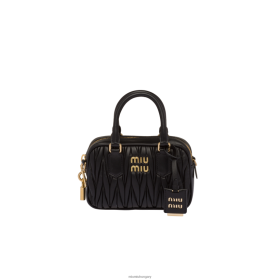 Miu Miu Matelasse Nappa bőr felső fogantyú fekete - Miu Miu Magyarország 826B0639