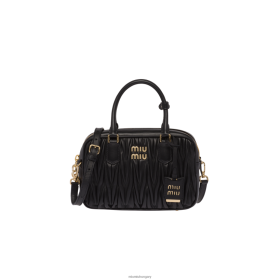 Miu Miu Matelasse Nappa bőr felső fogantyú fekete - Miu Miu Magyarország 826B0669