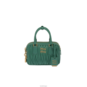 Miu Miu Matelasse Nappa bőr felső fogantyú zsályaszínű - Miu Miu Hungary 826B0644