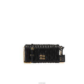 Miu Miu Matelasse Nappa bőr válltáska fekete - Miu Miu Magyarország 826B0673