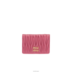Miu Miu Matelasse Nappa bőrkártya -tartó begonia rózsaszínű - Miu Miu Hungary 826B061044