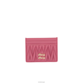 Miu Miu Matelasse Nappa bőrkártya -tartó begonia rózsaszínű - Miu Miu Magyarország 826B061041