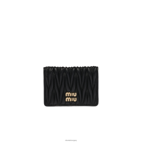 Miu Miu Matelasse Nappa bőrkártya -tartó fekete - Miu Miu Magyarország 826B061049