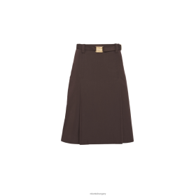 Miu Miu Panama pamut szoknya kakaóbarna - Miu Miu Magyarország 826B06833