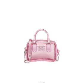 Miu Miu Plexi és Nappa bőr felső fogantyú mini-táskája rózsaszín mordore - Miu Miu Hungary 826B06176