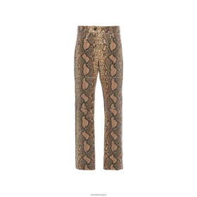 Miu Miu Python-nyomtatott bőr nadrág tevebarna - Miu Miu Magyarország 826B06567