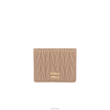 Miu Miu Small Matelasse Nappa bőr pénztárca kámea - Miu Miu Magyarország 826B061073