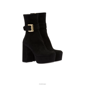 Miu Miu Suede Platform Bacidies fekete - Miu Miu Hungary 826B06342