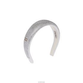 Miu Miu Szatén fejpánt kristályokkal fehér - Miu Miu Magyarország 826B061155