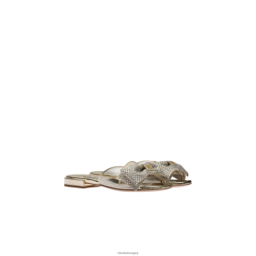 Miu Miu Vinil és fém bőr szandál kristályokkal pirit - Miu Miu Hungary 826B06268