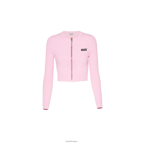 Miu Miu Viscose Crew-nyak kardigán rózsaszín - Miu Miu Magyarország 826B06741