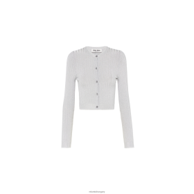Miu Miu béna kardigán ezüst - Miu Miu Hungary 826B06780