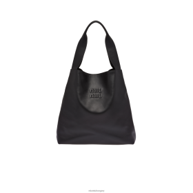 Miu Miu bőr hobo táska fekete - Miu Miu Magyarország 826B06103