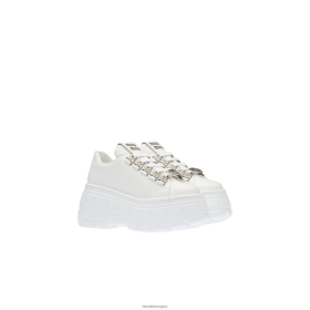 Miu Miu bőr kötött derbi cipő fehér - Miu Miu Magyarország 826B06331