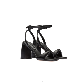 Miu Miu bőr szandál fekete - Miu Miu Magyarország 826B06221