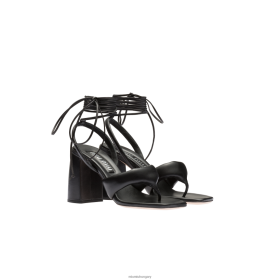 Miu Miu bőr tanga szandál fekete - Miu Miu Magyarország 826B06229