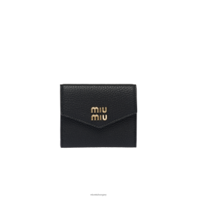 Miu Miu bőrkártya -tartó fekete - Miu Miu Hungary 826B061060