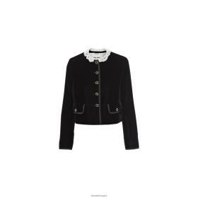 Miu Miu egy mellű bársonykabát fekete - Miu Miu Hungary 826B06534