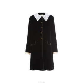 Miu Miu egy mellű bársonyos kabát fekete - Miu Miu Hungary 826B06544