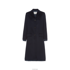 Miu Miu egy mellű velúrabát haditengerészet - Miu Miu Hungary 826B06522