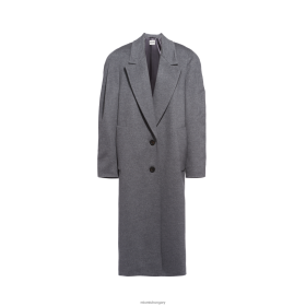 Miu Miu egy mellű velúrabát szürke - Miu Miu Magyarország 826B06509