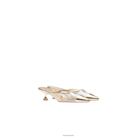 Miu Miu fém bőr és plexi öszvér platina - Miu Miu Hungary 826B06206