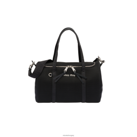 Miu Miu háló kisállat -szállító táska fekete - Miu Miu Hungary 826B061110