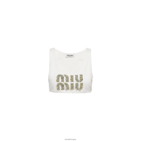 Miu Miu hímzett mez teteje fehér - Miu Miu Hungary 826B06624