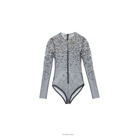 Miu Miu hímzett tüll teteje fekete - Miu Miu Hungary 826B06648