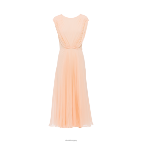 Miu Miu hosszú Georgette ruha sárgabarack - Miu Miu Magyarország 826B06443