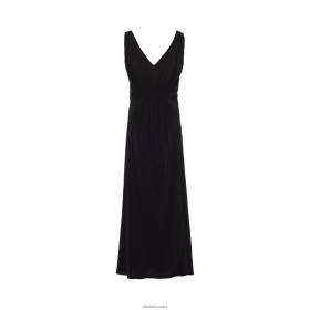 Miu Miu hosszú krepp de chine ruha fekete - Miu Miu Magyarország 826B06441