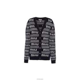 Miu Miu kasmír kardigán kék/fehér - Miu Miu Magyarország 826B06773