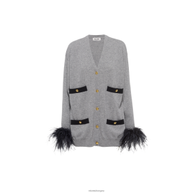 Miu Miu kasmír kardigán szürke - Miu Miu Hungary 826B06768