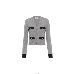 Miu Miu kasmír kardigán szürke - Miu Miu Magyarország 826B06769