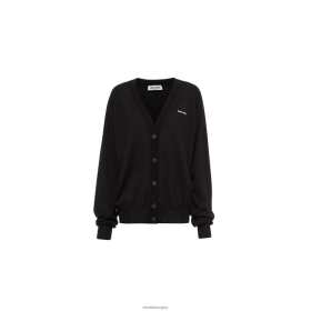 Miu Miu kasmír és selyem kardigán fekete - Miu Miu Hungary 826B06772