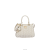 Miu Miu kristály nappa bőr kézitáska fehér - Miu Miu Hungary 826B06156