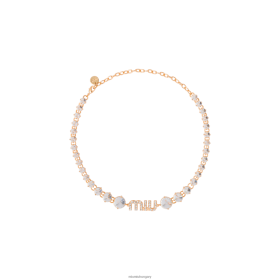 Miu Miu kristály nyaklánc arany - Miu Miu Hungary 826B061367