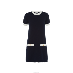 Miu Miu legénység nyakú kasmírruhája haditengerészet - Miu Miu Magyarország 826B06407