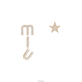 Miu Miu medál fülbevalók kristályokkal arany - Miu Miu Hungary 826B061309